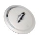 Round Chrome Rainfall Shower Head with Wall Mounted Shower Arm